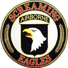 AIRBORNE EAGLE MILITARY ARMY Sew on  Iron on Applique Patch Badge